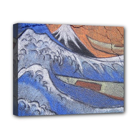 Harvard Mayfair Hokusai Chalk Wave Fuji Canvas 10  X 8  by Celenk