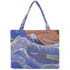 Harvard Mayfair Hokusai Chalk Wave Fuji Mini Tote Bag by Celenk