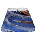 Harvard Mayfair Hokusai Chalk Wave Fuji Fitted Sheet (California King Size) View1