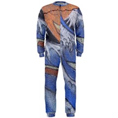 Harvard Mayfair Hokusai Chalk Wave Fuji Onepiece Jumpsuit (men)  by Celenk