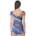 Harvard Mayfair Hokusai Chalk Wave Fuji Boyleg Leotard  View2