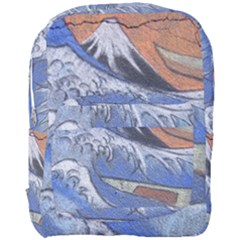 Harvard Mayfair Hokusai Chalk Wave Fuji Full Print Backpack by Celenk