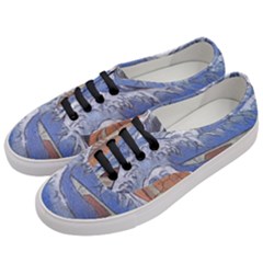 Harvard Mayfair Hokusai Chalk Wave Fuji Women s Classic Low Top Sneakers by Celenk