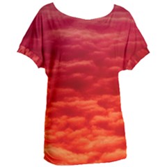 Red Cloud Women s Oversized Tee by Celenk