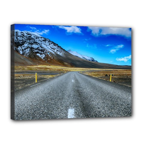 Road Mountain Landscape Travel Canvas 16  X 12  by Celenk