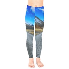 Road Mountain Landscape Travel Kids  Legging