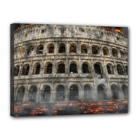 Colosseum Italy Landmark Coliseum Canvas 16  x 12 