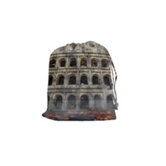 Colosseum Italy Landmark Coliseum Drawstring Pouches (small)  by Celenk