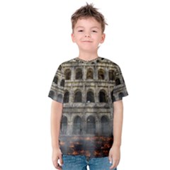 Colosseum Italy Landmark Coliseum Kids  Cotton Tee