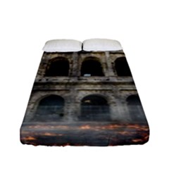 Colosseum Italy Landmark Coliseum Fitted Sheet (full/ Double Size)