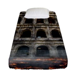 Colosseum Italy Landmark Coliseum Fitted Sheet (Single Size)