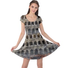 Colosseum Italy Landmark Coliseum Cap Sleeve Dress