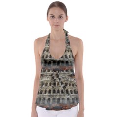 Colosseum Italy Landmark Coliseum Babydoll Tankini Top