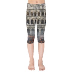 Colosseum Italy Landmark Coliseum Kids  Capri Leggings 