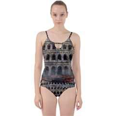 Colosseum Italy Landmark Coliseum Cut Out Top Tankini Set