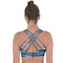 Shore Mountain Water Landscape Cross String Back Sports Bra View2