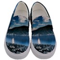 Shore Mountain Water Landscape Men s Canvas Slip Ons View1