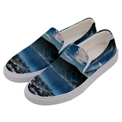 Shore Mountain Water Landscape Men s Canvas Slip Ons