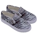 Wood Knot Fabric Texture Pattern Rough Kids  Canvas Slip Ons View3