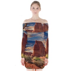 Bryce Canyon Usa Canyon Bryce Long Sleeve Off Shoulder Dress by Celenk