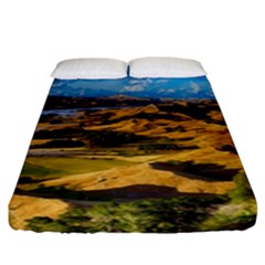 Hills Countryside Landscape Rural Fitted Sheet (king Size)