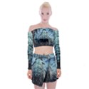 Storm Weather Thunderstorm Nature Off Shoulder Top with Mini Skirt Set View1