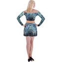 Storm Weather Thunderstorm Nature Off Shoulder Top with Mini Skirt Set View2