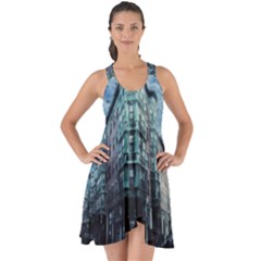 Storm Weather Thunderstorm Nature Show Some Back Chiffon Dress by Celenk