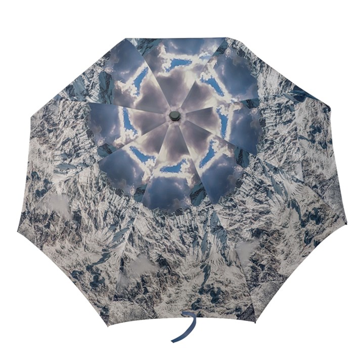 Mountain Snow Winter Landscape Folding Umbrellas