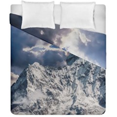 Mountain Snow Winter Landscape Duvet Cover Double Side (california King Size) by Celenk