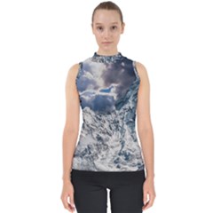 Mountain Snow Winter Landscape Shell Top by Celenk