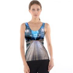 Urban Street Cityscape Modern City Tank Top by Celenk