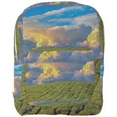 Sunrise Hills Landscape Nature Sky Full Print Backpack by Celenk