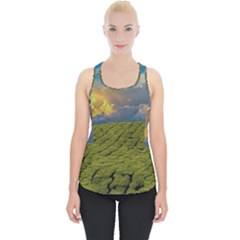 Sunrise Hills Landscape Nature Sky Piece Up Tank Top