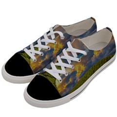 Sunrise Hills Landscape Nature Sky Women s Low Top Canvas Sneakers by Celenk