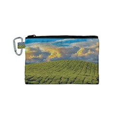 Sunrise Hills Landscape Nature Sky Canvas Cosmetic Bag (small) by Celenk