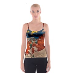 Snow Landscape Winter Cold Nature Spaghetti Strap Top by Celenk