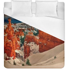 Snow Landscape Winter Cold Nature Duvet Cover (king Size) by Celenk