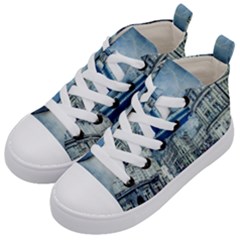 Storm Weather Nature Thunderstorm Kid s Mid-top Canvas Sneakers by Celenk