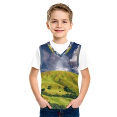 Hill Countryside Landscape Nature Kids  Sportswear by Celenk