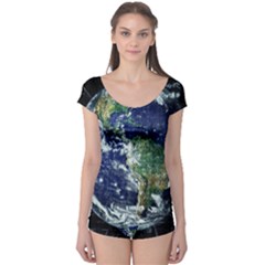 Earth Internet Globalisation Boyleg Leotard  by Celenk