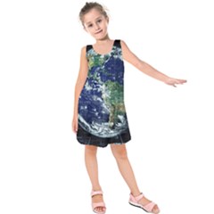 Earth Internet Globalisation Kids  Sleeveless Dress by Celenk