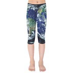 Earth Internet Globalisation Kids  Capri Leggings  by Celenk