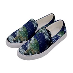 Earth Internet Globalisation Women s Canvas Slip Ons