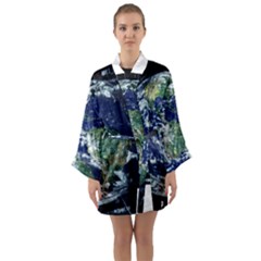 Earth Internet Globalisation Long Sleeve Kimono Robe by Celenk