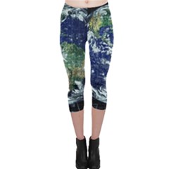 Earth Internet Globalisation Capri Leggings  by Celenk