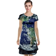 Earth Internet Globalisation Cap Sleeve Nightdress by Celenk