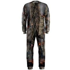 Destruction War Conflict Death Onepiece Jumpsuit (men)  by Celenk