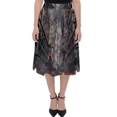 Destruction War Conflict Death Folding Skater Skirt by Celenk