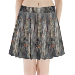 Destruction War Conflict Death Pleated Mini Skirt by Celenk